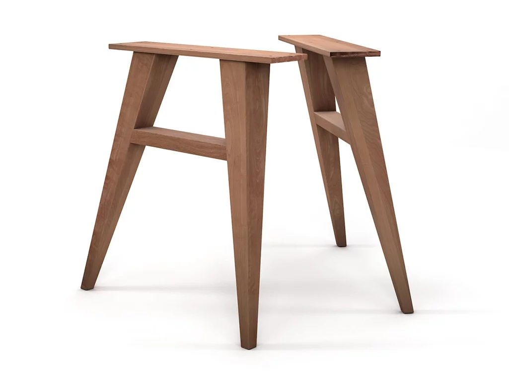 Tischbeine Buche im dezenten Design aus Massivholz gefertigt. Tischbeine Buche im dezenten Design aus Massivholz gefertigt.