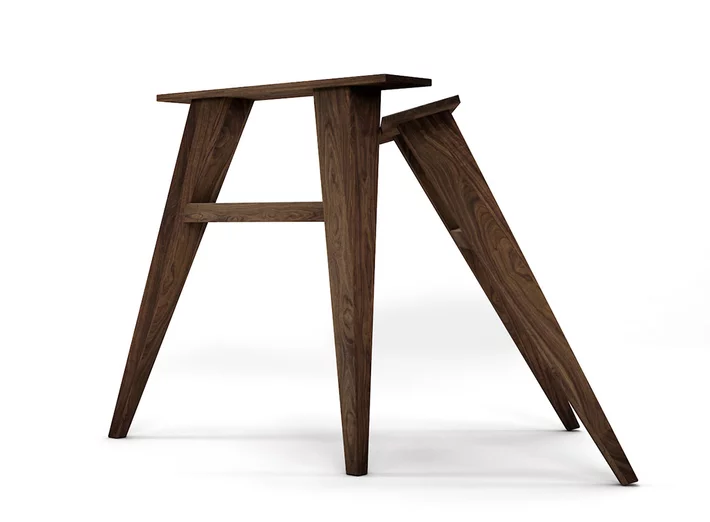 Massivholz Tischbeine aus Nussbaum konisch nach deinem Maß gefertigt.