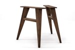 Tischgestell Holz Nussbaum im dezenten Design nach deinem Maß.