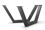 Stahl Tischgestell im modernen Design nach deinen Maßen gefertigt verschiedene Oberflächen stehen zur Auswahl.