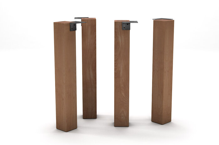Holz Tischbein Buche nach deinem Maß und in massiver Bauweise gefertigt. 
