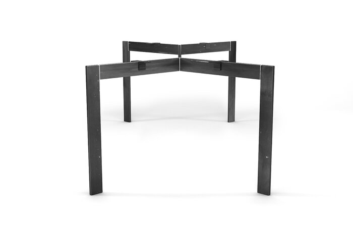 Tischgestell modern aus Stahl in verschiedenen Oberflächen erhältlich.