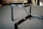 Tischgestell modern in Vierkantrohr 2 x 8cm Stahl