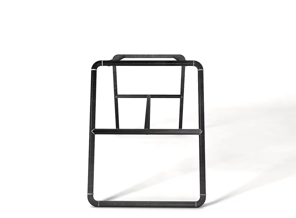 Tischuntergestell komplett aus Stahlrohr nach deinem Maß gefertigt.