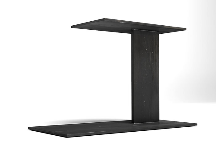 Tischgestell nach Maß aus purem Stahl gefertigt.