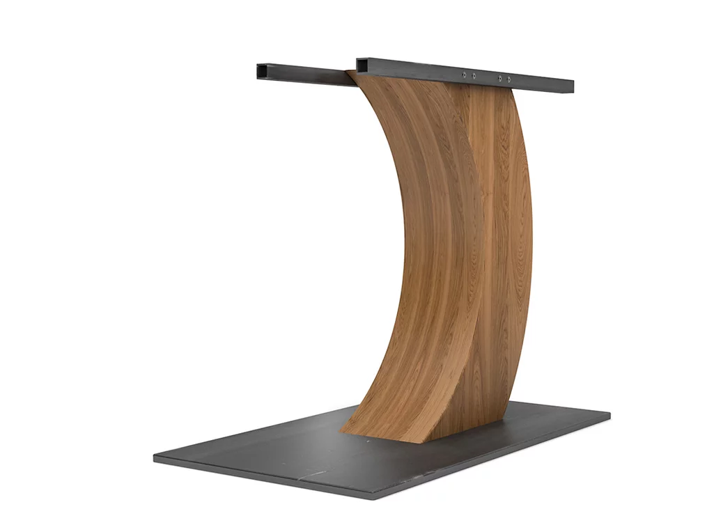 Mittelfuß Tischgestell aus Eiche nach Maß Mittelfuß Tischgestell aus Eiche nach Maß