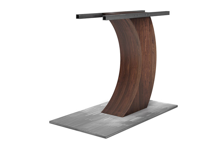 Tischgestell Holz massiv mit Stahl kombiniert nach Maß