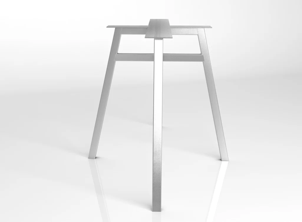 Edelstahl Gestell auf Maß in filigraner Optik gefertigt.