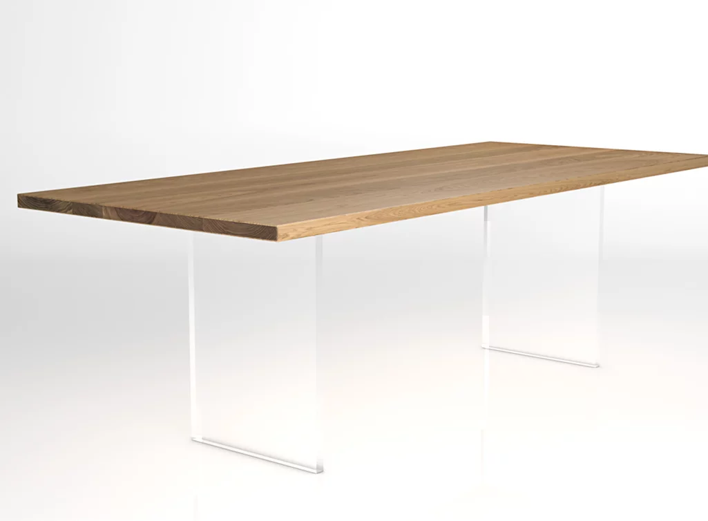 Montagebeispiel: Acrylglaswangen  im 2er Set auf Maß