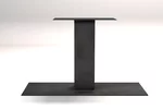 Stahl Tischgestell als Mittelfuß in verschiedenen Oberflächen