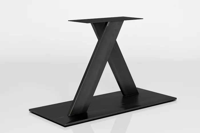 Tischgestell Metall als Mittelfuß nach deinem Maß gefertigt.