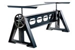 Tischgestell höhenverstellbar aus purem Stahl nach deinem Maß gefertigt.