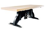 Höhenverstellbares Tischgestell aus massivem Stahl nach deinem Maß gefertigt.