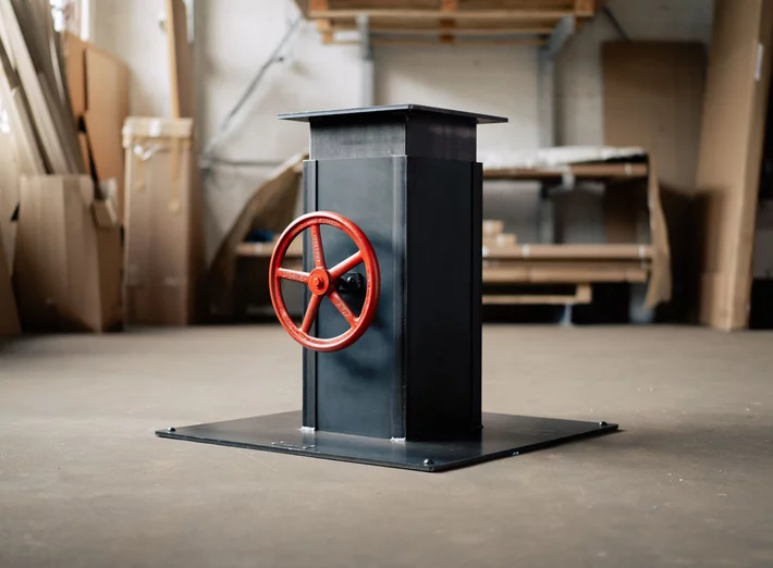 Tischgestell Industrial mit höhenverstellbarer Funktion nach deinem Maß gefertigt