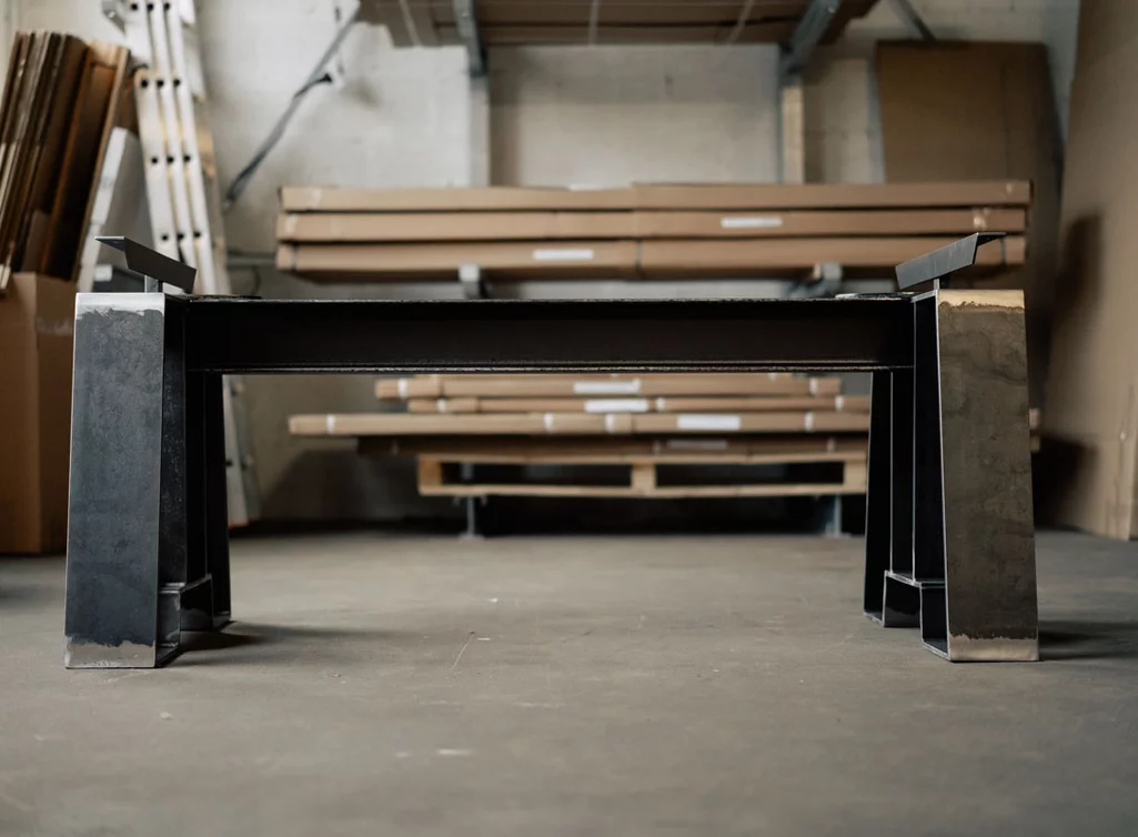 Seitenansicht Tischgestell nach Maß BOX-506