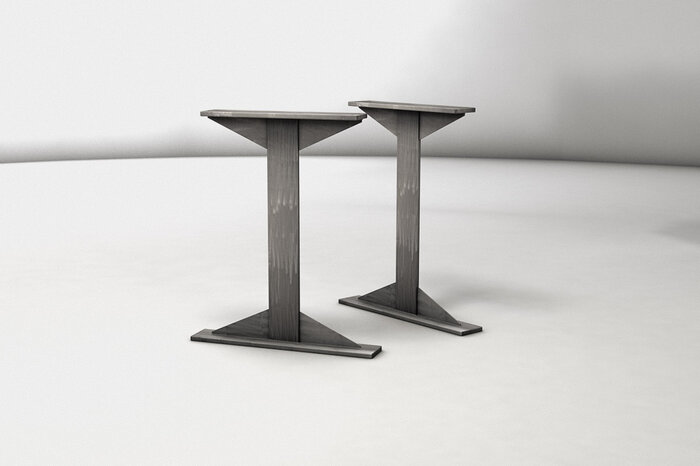 Tischbeine Industrial Look aus Stahl Modell SWR196