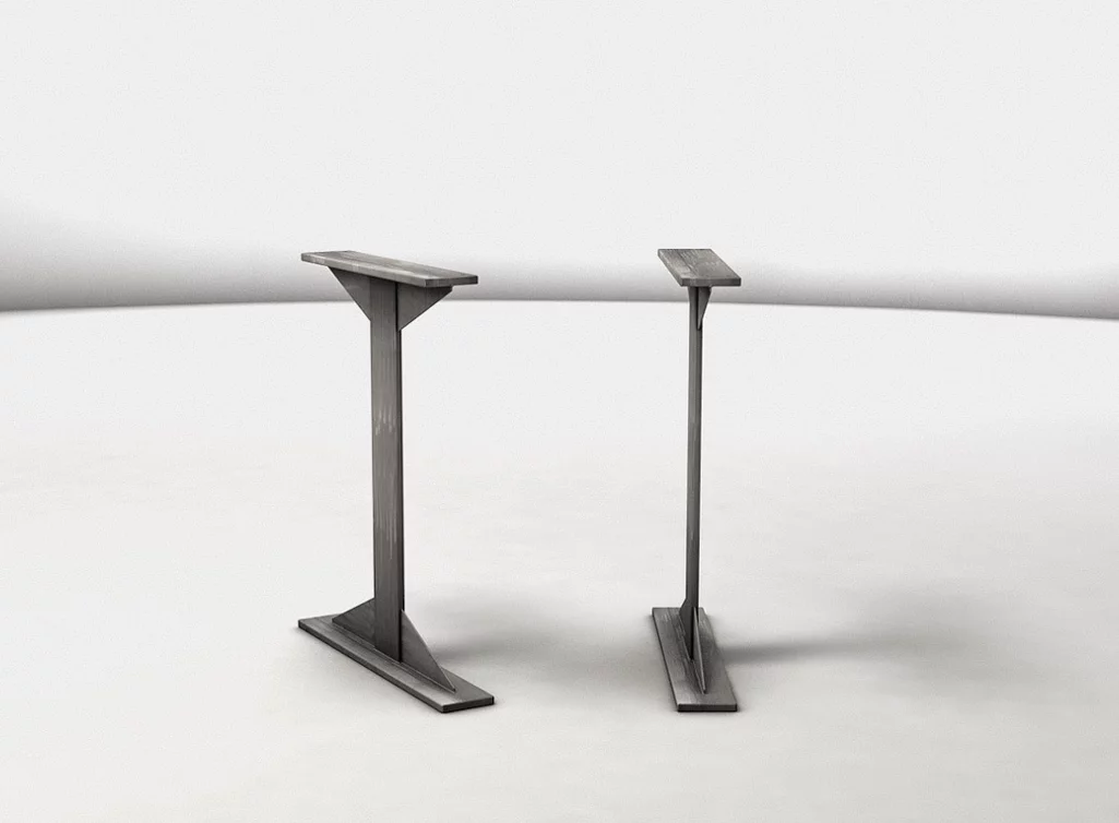 Stahl Tischbeine aus Massiv- und Blechstahl nach deinem Maß