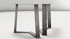 Tisch Kufen aus massivem Stahl WF392
