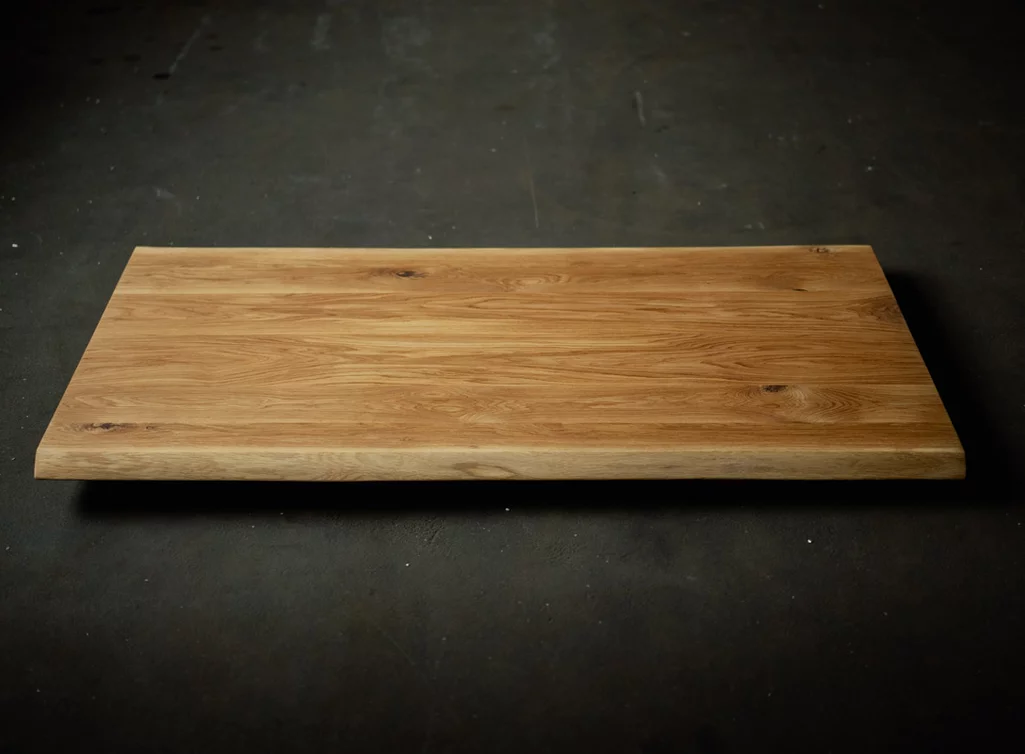 Massive Tischplatte Eiche 4cm Stärke mit Astanteil