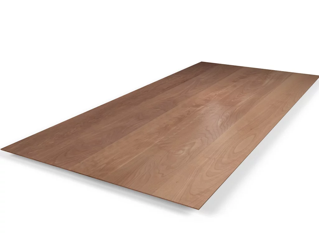Tischplatte Buche massiv mit Facettenkante