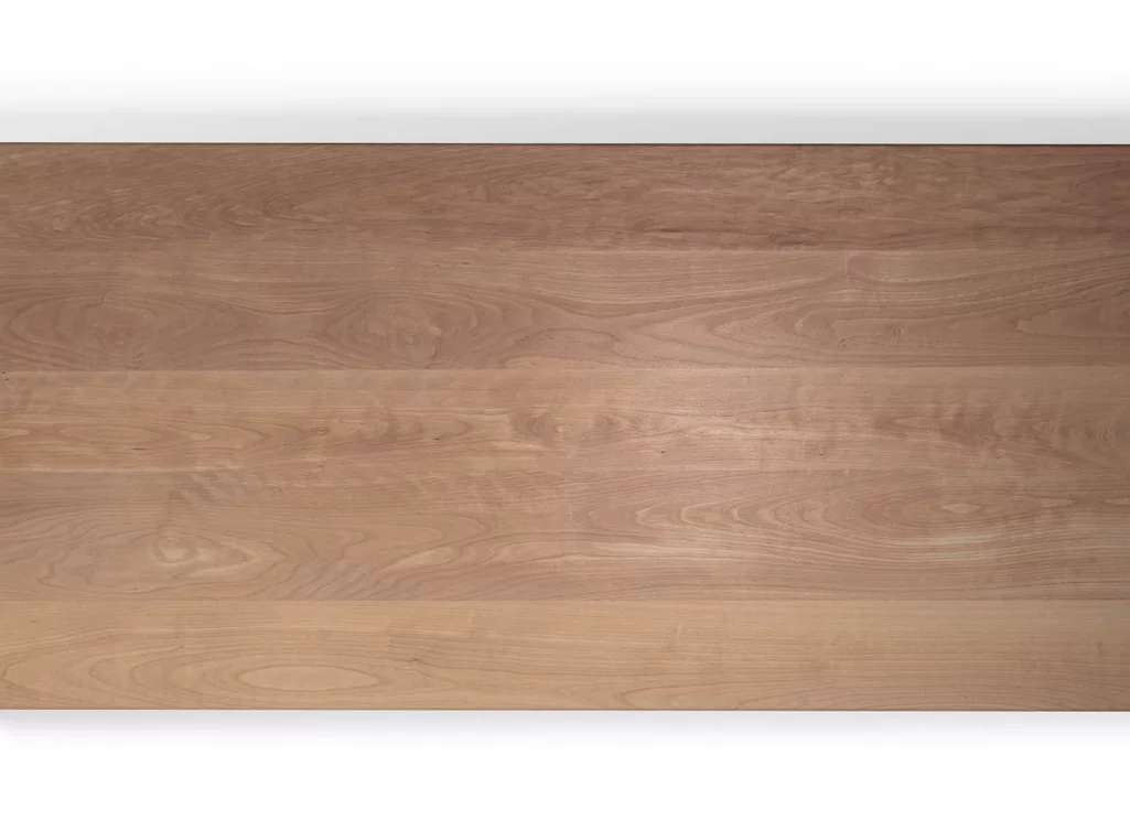 Vollmassive Tischplatte Buche schweizer Kante