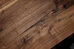 Holzplatte nach Maß aus Massivholz Nussbaum Detailansicht