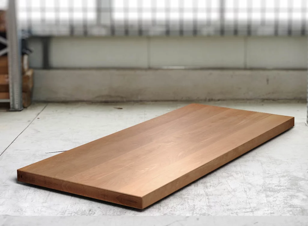 Buchen Tischplatte 8cm double-up astfrei nach Maß gefertigt