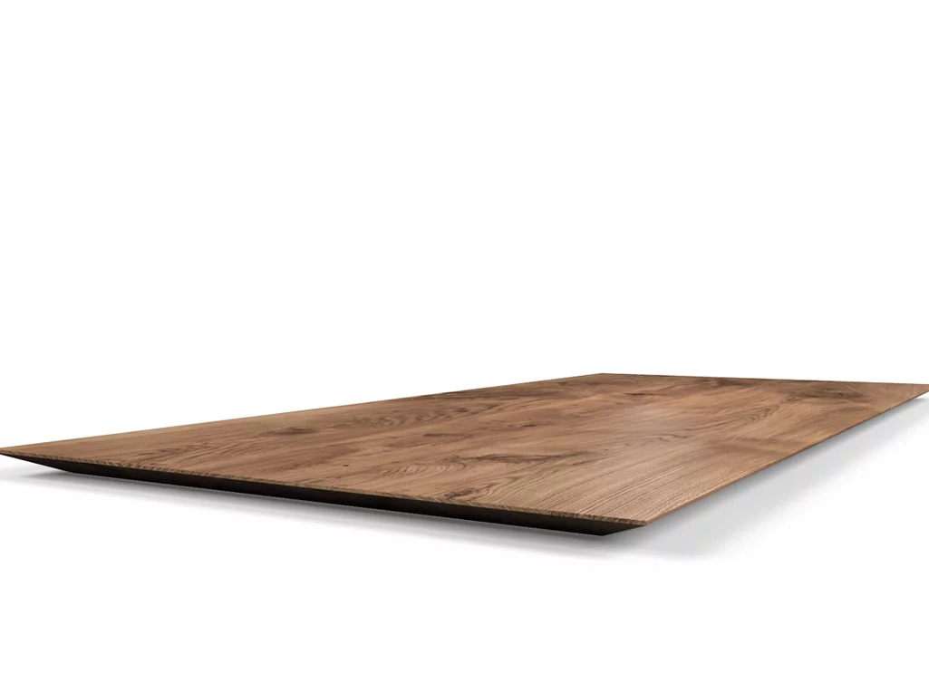 Eiche Holzplatte nach Maß mit Facettenkante