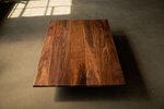 Esstischplatte aus Nussbaum mit breiten Riegeln - Maßanfertigung