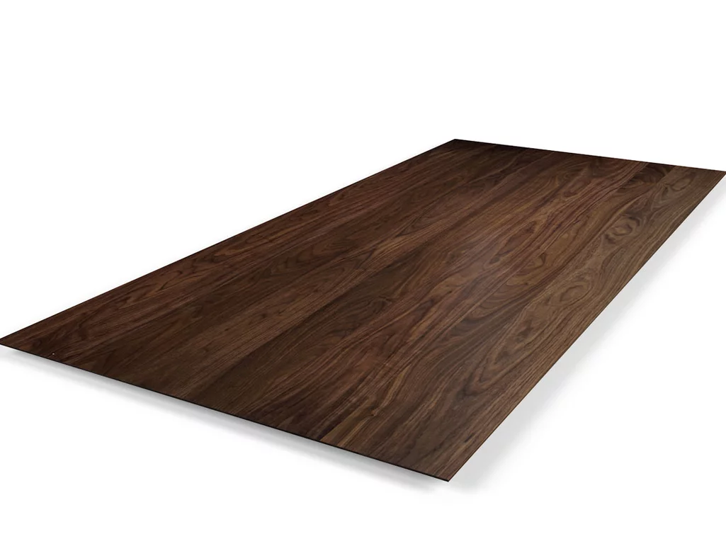 Schweizer Kante Tischplatte Nussbaum nach Maß