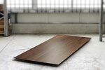 Schweizer Kante Tischplatte Nussbaum 3cm astfrei nach deinem Maß gefertigt