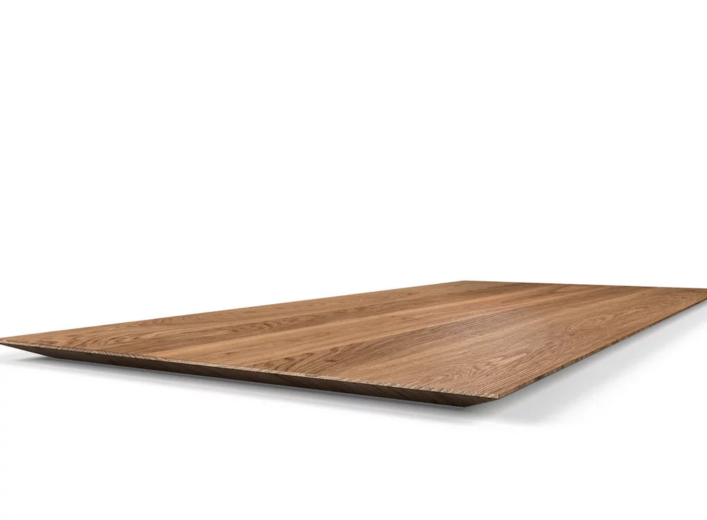 Tischplatte Vollholz auf Maß Eiche astfrei