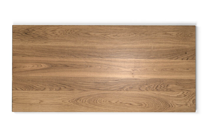 Holztischplatte Eiche mit Facettenkante