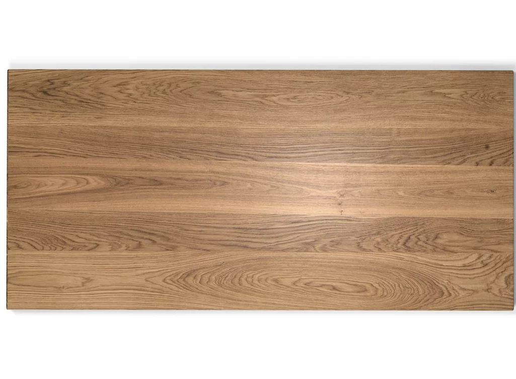 Holztischplatte Eiche mit Facettenkante