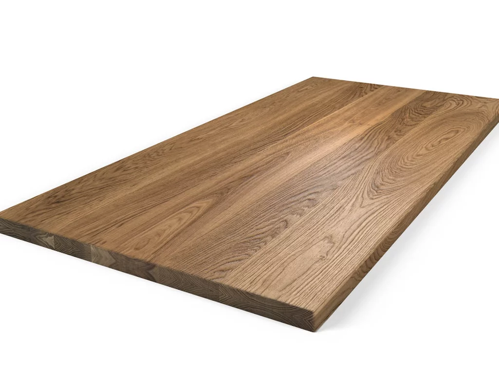 Holz Tischplatte Eiche 8cm aufgedoppelt nach Maß Holz Tischplatte Eiche 8cm aufgedoppelt nach Maß