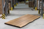 Eichenholz Baumkante Tischplatte 3cm massiv auf Maß in astfreier Qualität