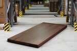 Double-Up Tischplatte Nussbaum 8cm astfrei nach Maß gefertigt