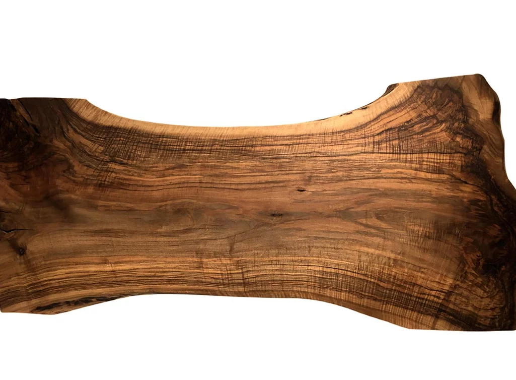 Baum Tischplatte Nussbaum massiv Unikat Nr. 221 - 02
