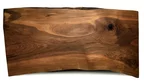 Baumkanten Tischplatte aus europäischem Nussbaum Unikat Nr.211 Seite 2