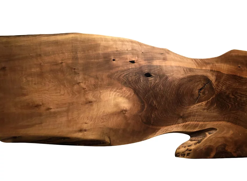 Baum Tischplatte Nussbaum massiv Unikat Nr.208 Seite 2