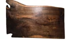Baumscheibentischplatte aus Nussbaum Unikat 209 Seite 1
