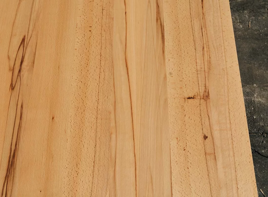 Tischplatte auf Maß aus Kernbuche massiv