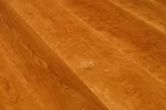 Massivholz Kirschbaum Tischplatte abgerundet - Oberfläche mit Ast- und Splintanteil