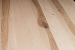 Kernahorn Holz Tischplatte massiv mit Astanteil weiß geölt
