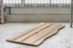 Baumkanten Kernahorn Holzplatte für dein Esstisch 3cm nach Maß