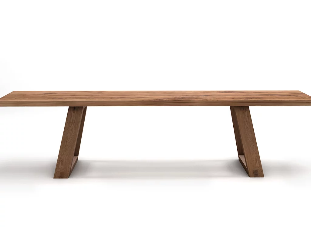 Massivholzsitzbank Eiche nach Maß Nordic-Design