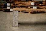 Eichenholz Sitzbank mit Stahlkufen aus Blankstahl nach deinen Maßen gefertigt