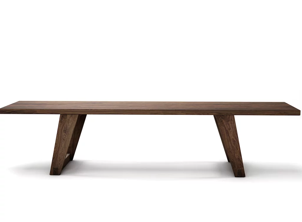 Massivholz Sitzbank aus Nussbaum astfrei in 4cm Stärke nach deinem Maß gefertigt.