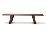 Massivholz Sitzbank aus Nussbaum astfrei in 4cm Stärke nach deinem Maß gefertigt.