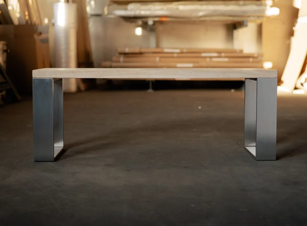 Eichenholz Sitzbank SWR8T-B nach deinen Maßen gefertigt